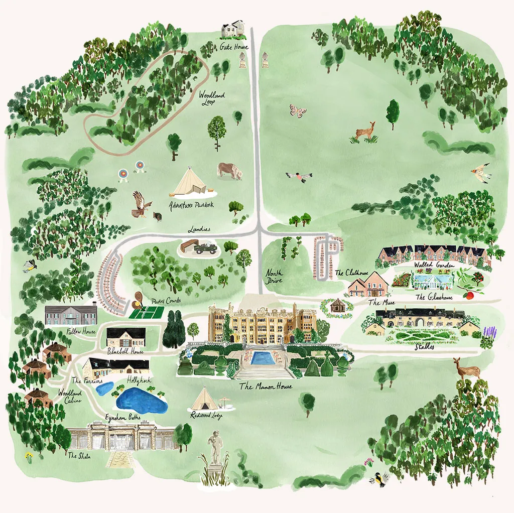 Map to Estelle Manor